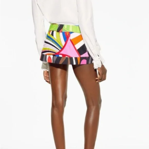 NWT Y2K Vintage Bejewled Pucci Print Micro Mini- RARE - Picture 4 of 7